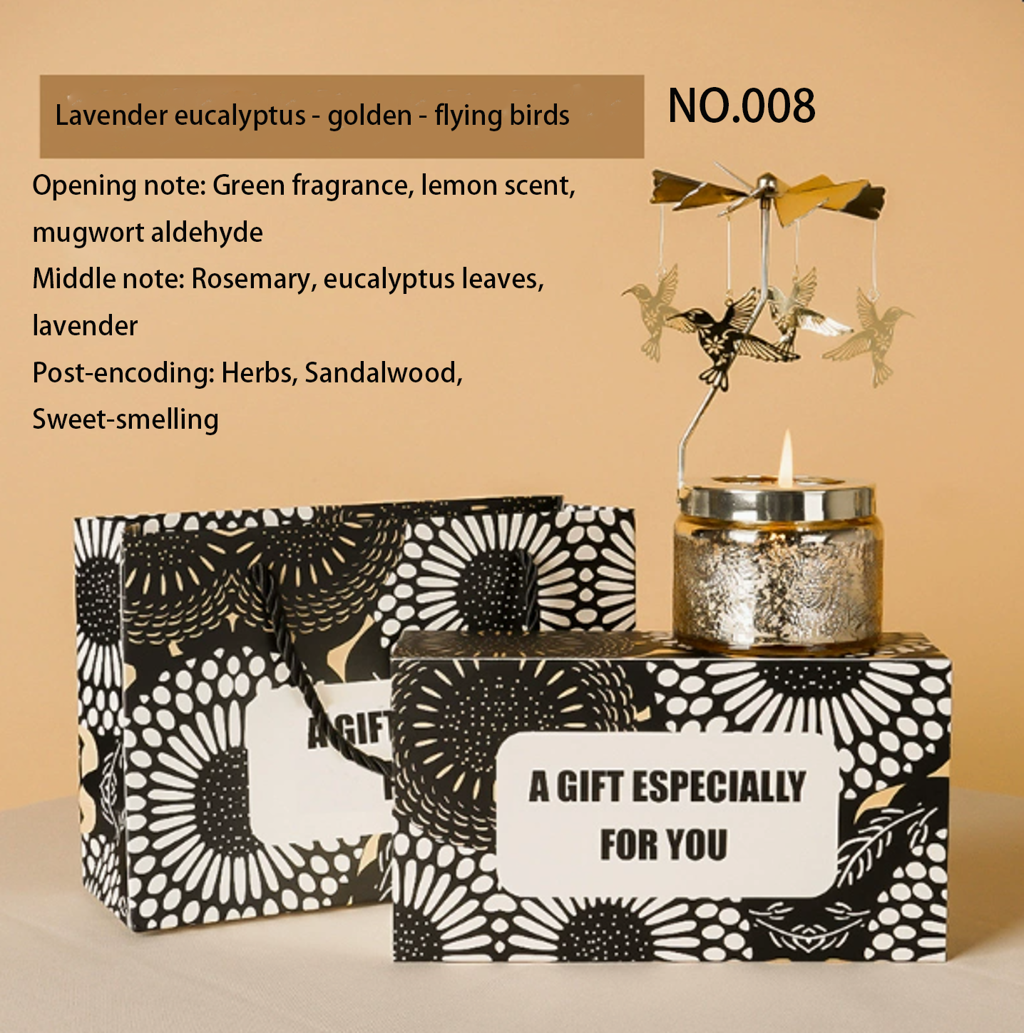 Scented candles Rotating Lantern Scented Wax No.008(Min sale:2) - 图片 9