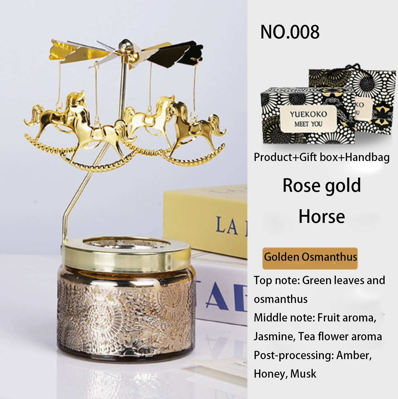 Scented candles Rotating Lantern Scented Wax No.009(Min sale:2) - 图片 9