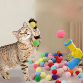 Pet supplies Pet toys Fuzzy ball toy gun No.044(Sale in group of 4)